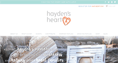 Desktop Screenshot of haydensheart.org