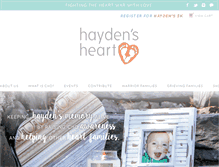 Tablet Screenshot of haydensheart.org